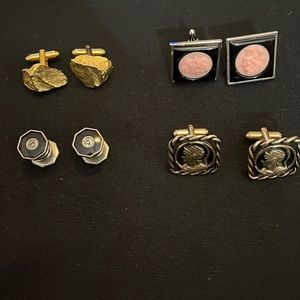 4 pairs of cuff links
